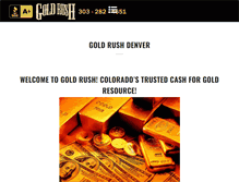 Tablet Screenshot of goldrushdenver.com